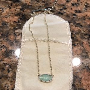 Kendra Scott Elisa Chalcedony Glass Necklace
